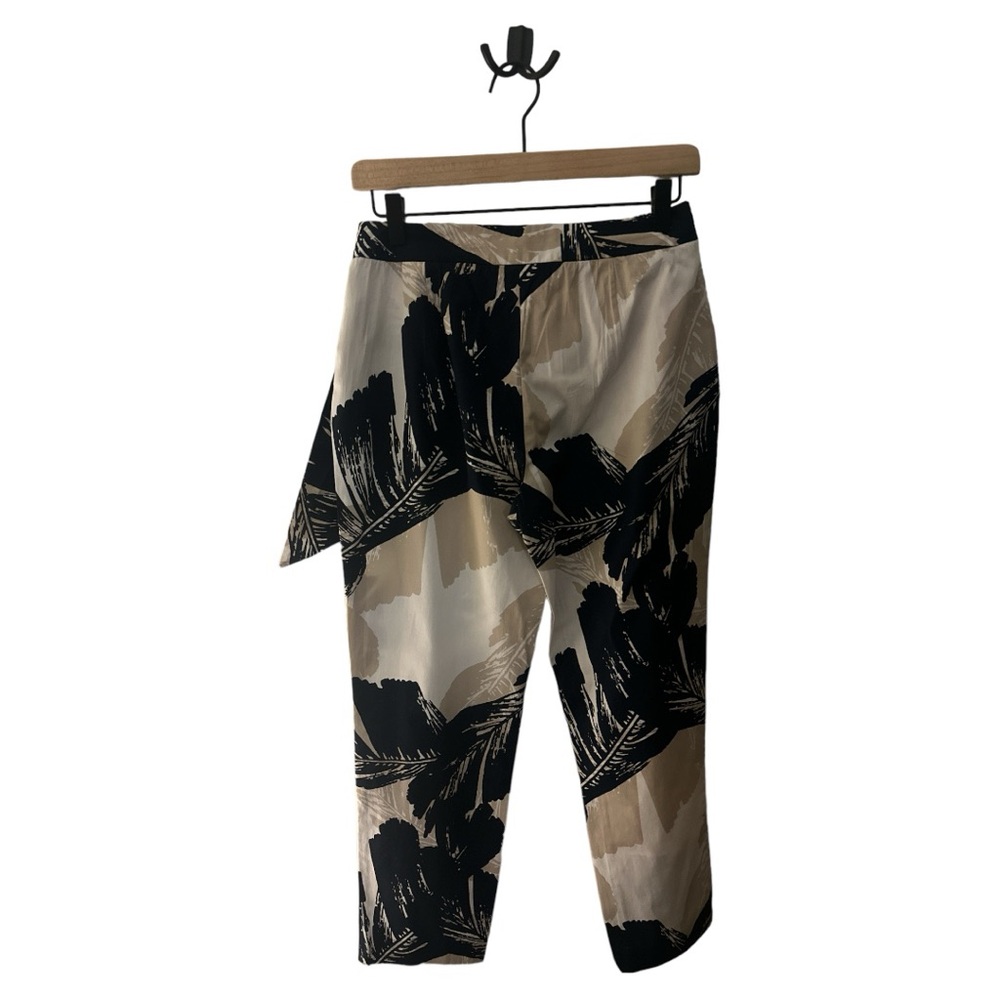 Zara Basic Collection Tie Front Cropped Pants Bla… - image 8